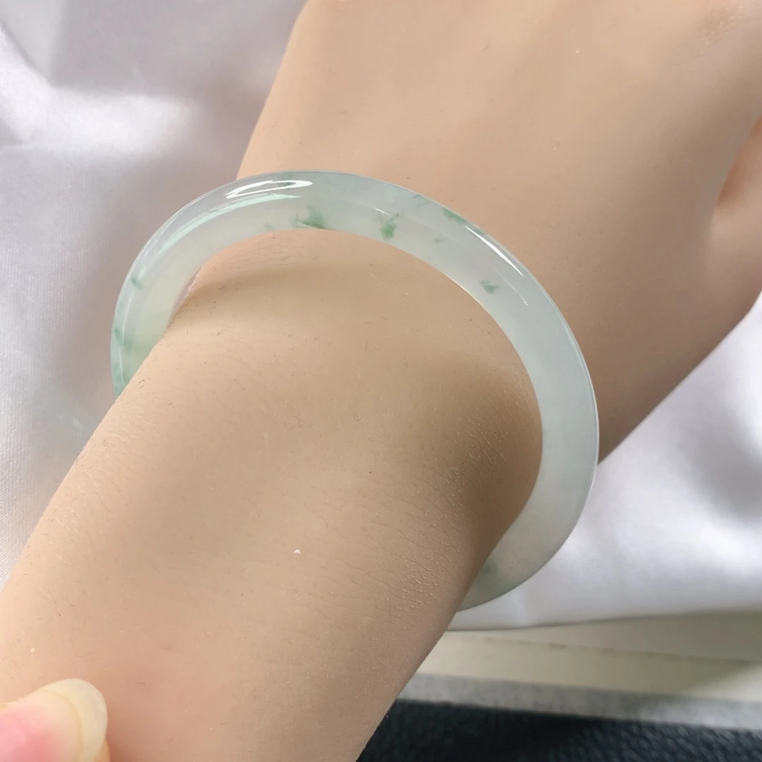 未镶嵌手镯翡翠 圆条②⑨⑥叮当镯