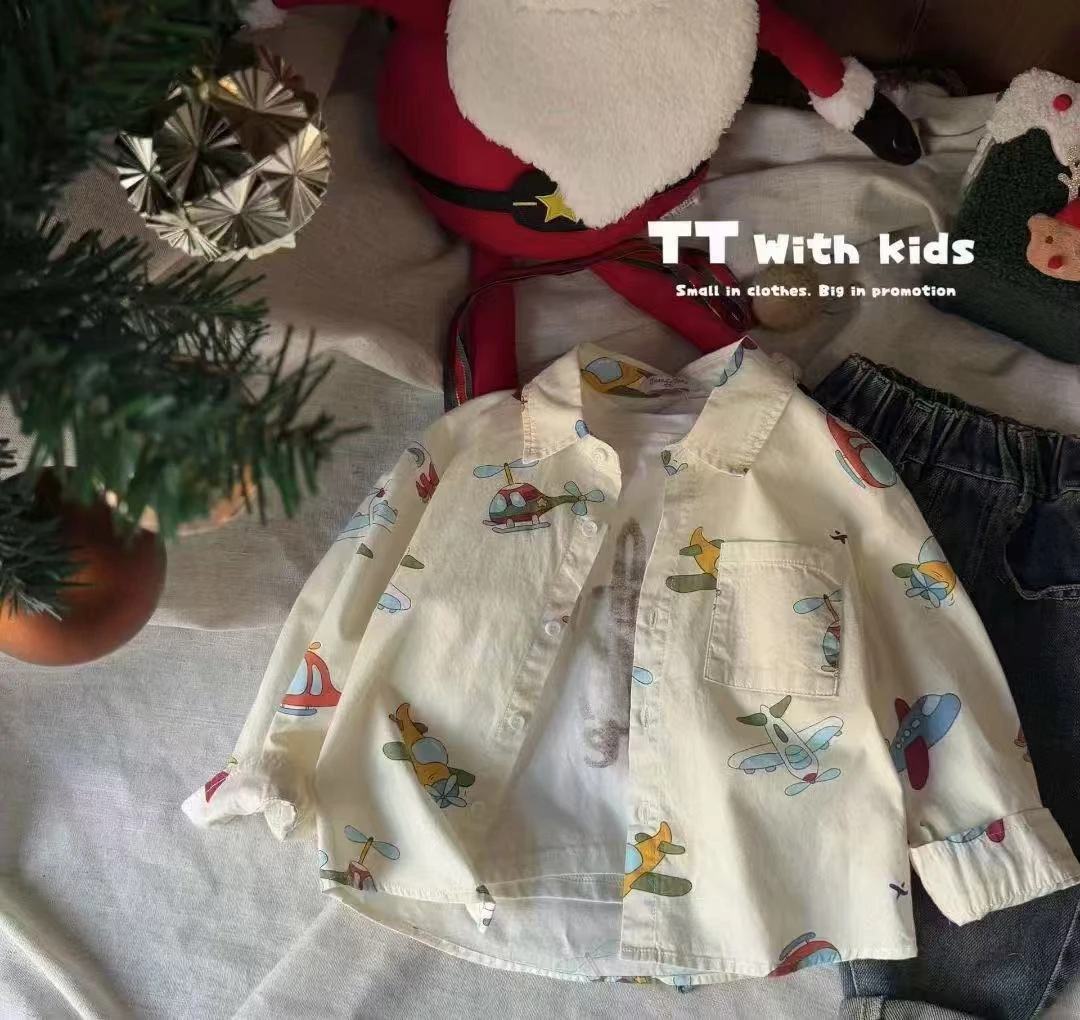 春季儿童韩系纯棉衬衫