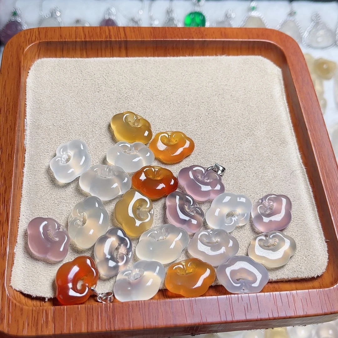 玛瑙/玉髓颈饰未镶嵌多样性发货 拍一发一