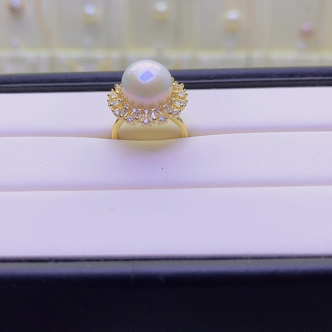 合金淡水珍珠耳饰