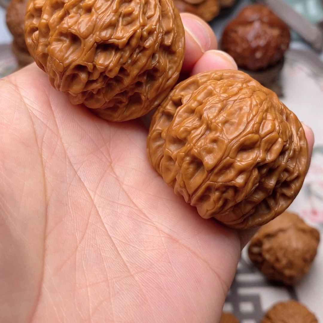 【闪购商品】文玩核桃把件磨盘43