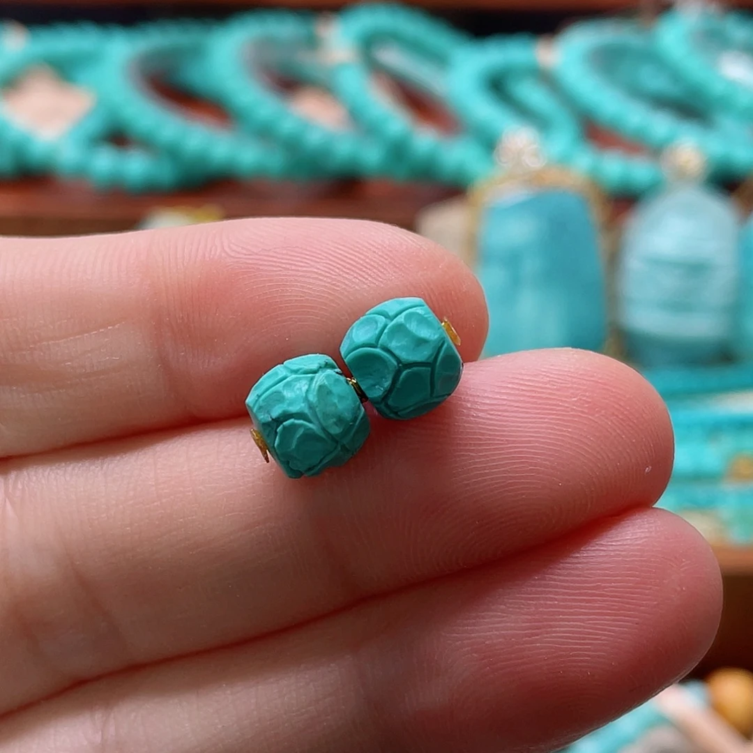 未镶嵌绿松石珠宝半成品