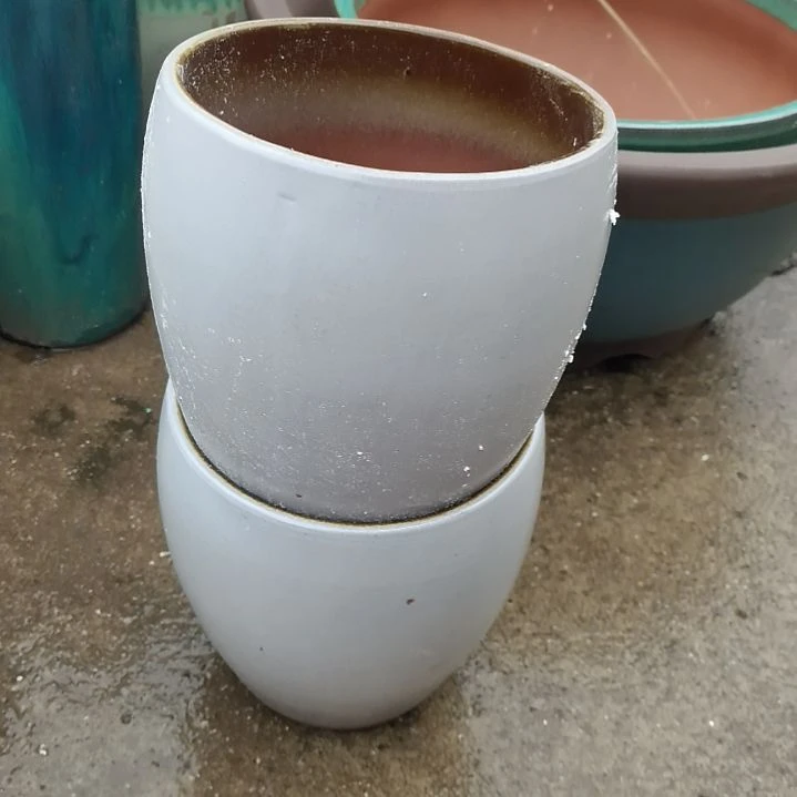 红陶18/20微瑕两个盆