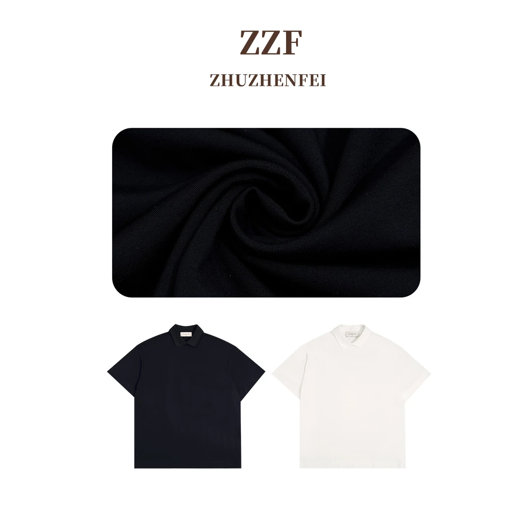 ZHUZHENFEI 纯色POLO中性宽松百搭显瘦T恤Z352510