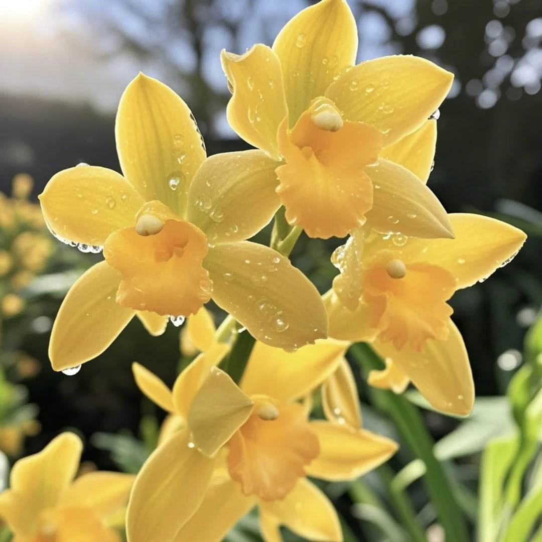 兰花【黄金美人不带花剑】 鲜花绿植带花苞浓香型-免费保温发货