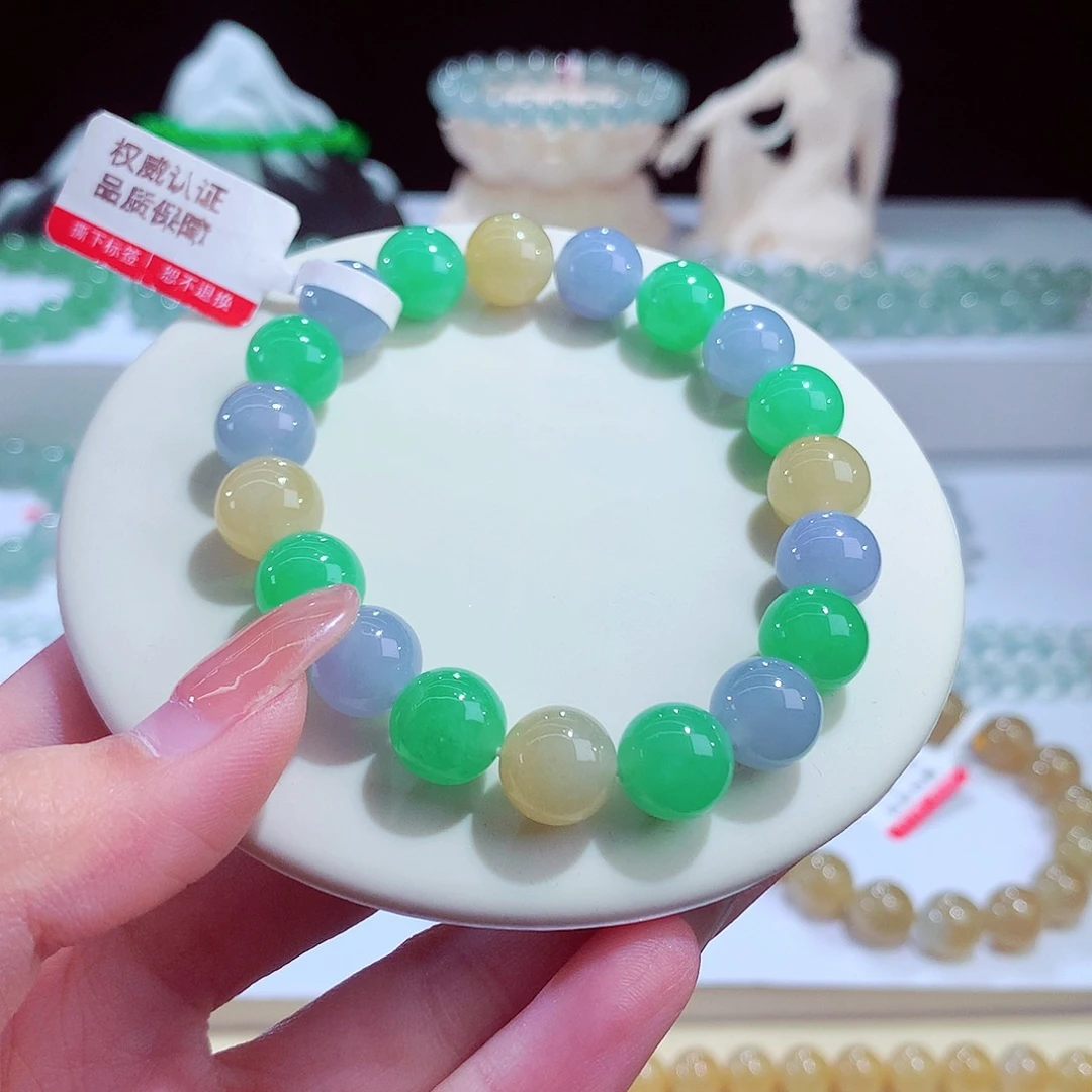 未镶嵌手链翡翠卡10mm