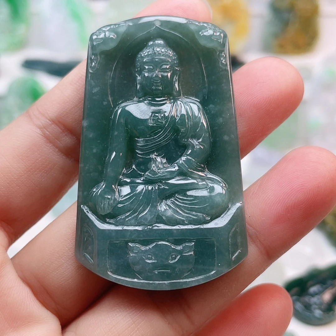 翡翠颈饰未镶嵌阿弥陀佛