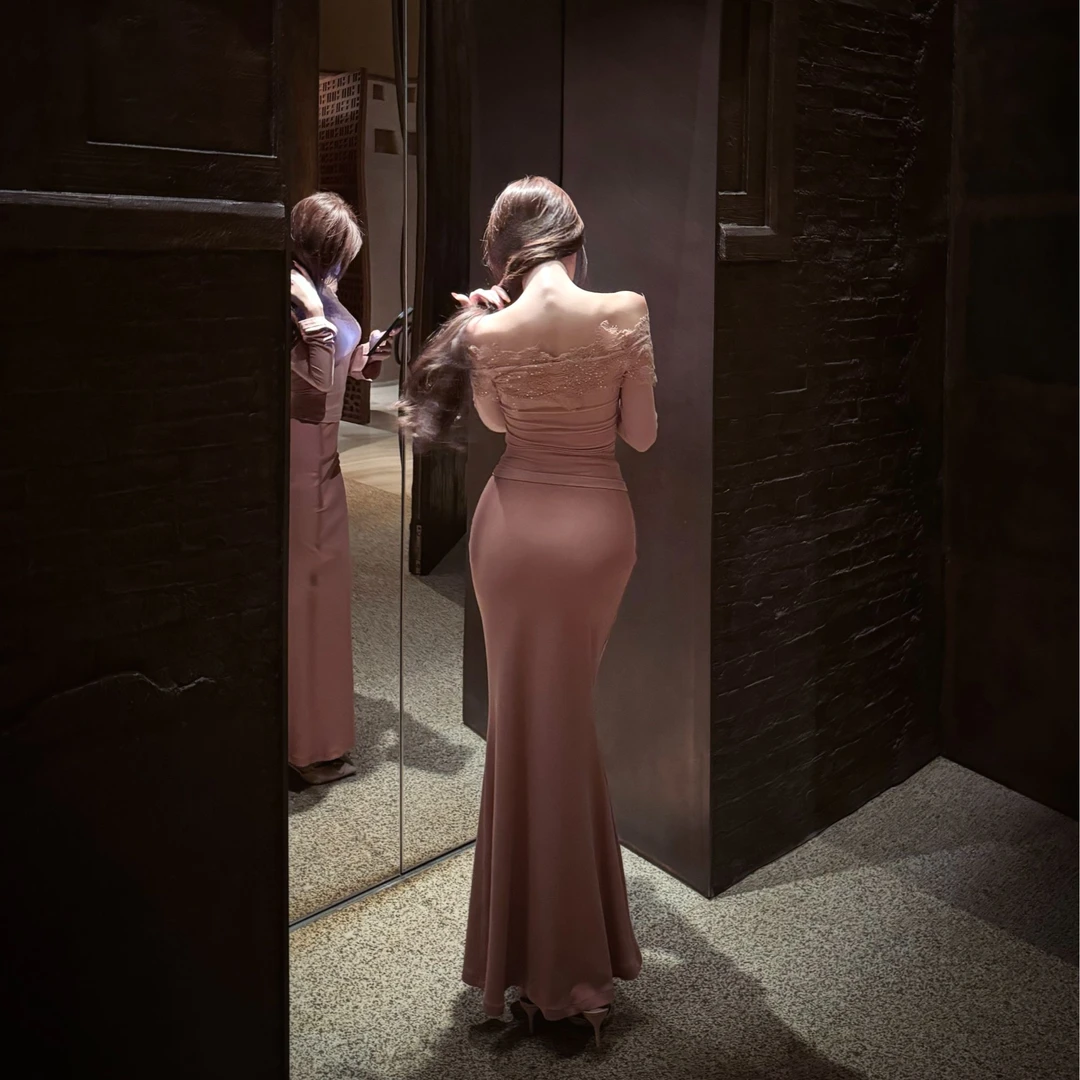 WW定制「棠脂粉玉」显瘦气质网红轻奢时尚百搭小众设计上衣半裙套装