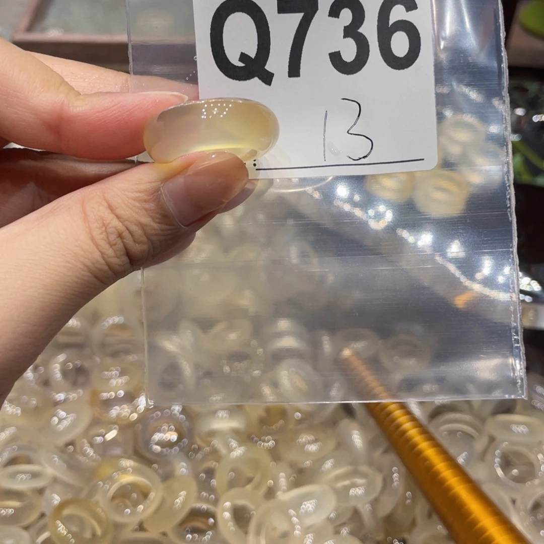 玛瑙/玉髓未镶嵌戒指736