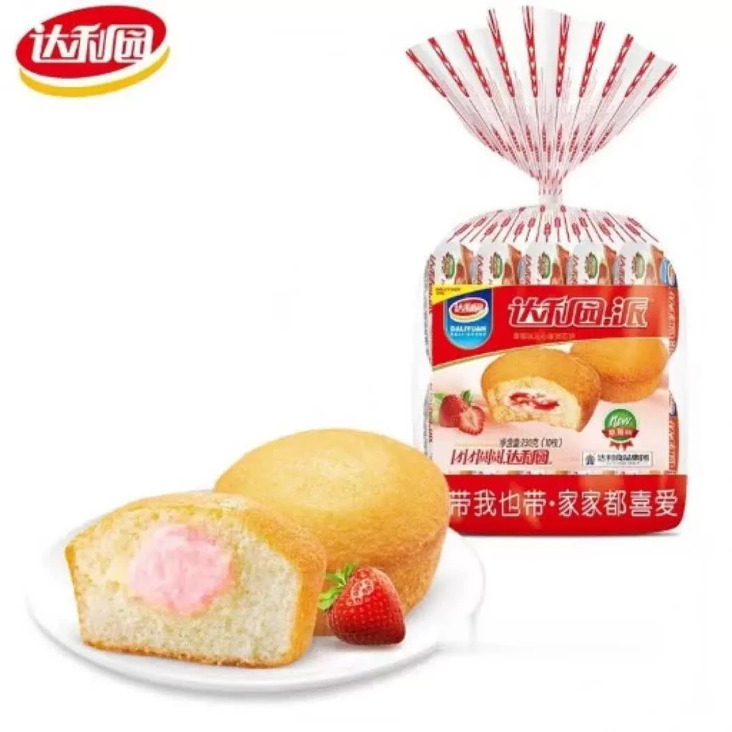 达利园.派草莓味10个装共230g*3袋早餐蛋糕整箱