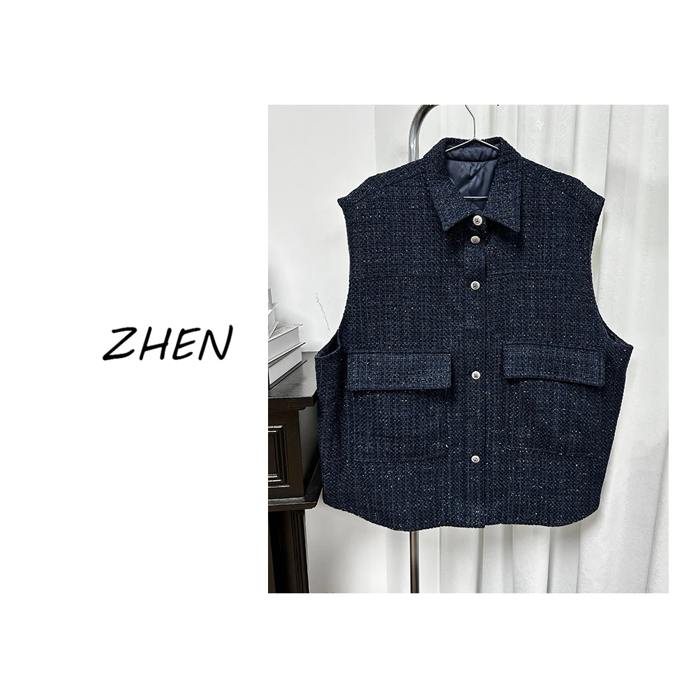 【ZHEN】K1024 2025新款外套职场风小众设计师款马甲