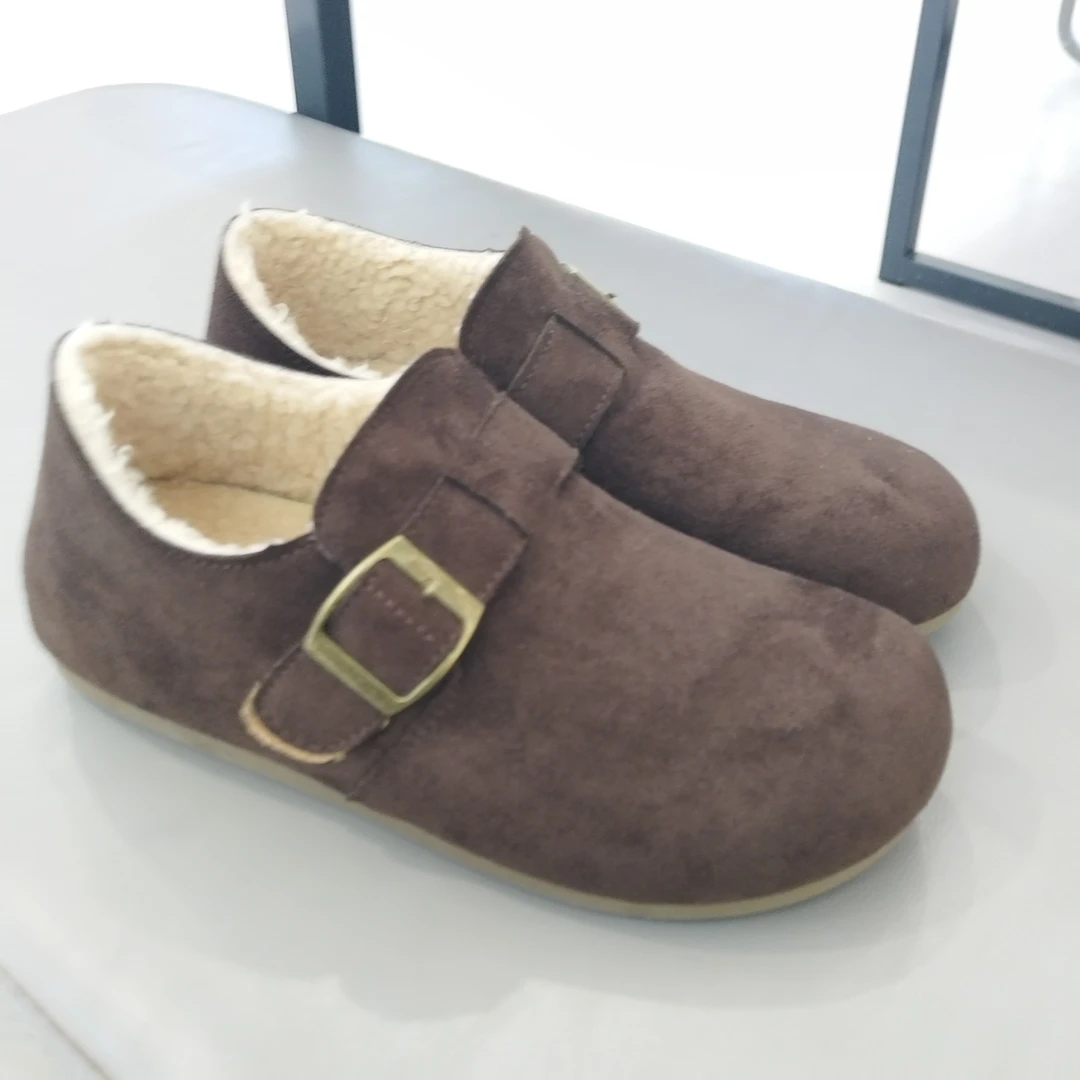 加绒薄底勃肯鞋