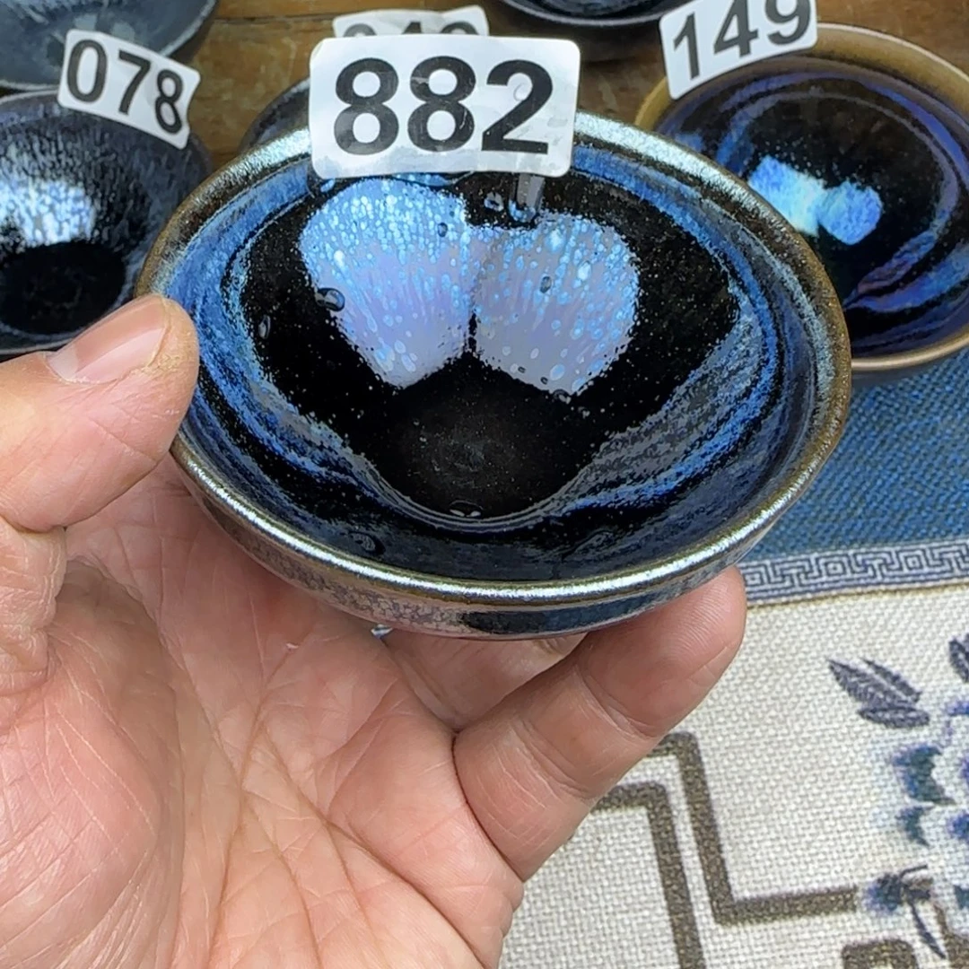 孤***影茶盏建阳建盏主人杯龙窑柴烧