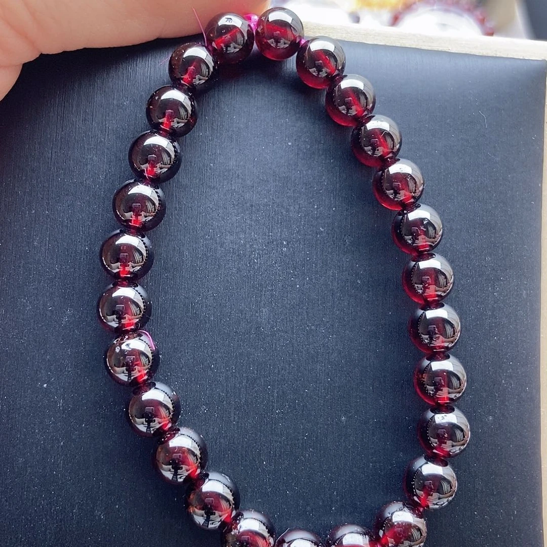 石榴石手链未镶嵌8.0福利