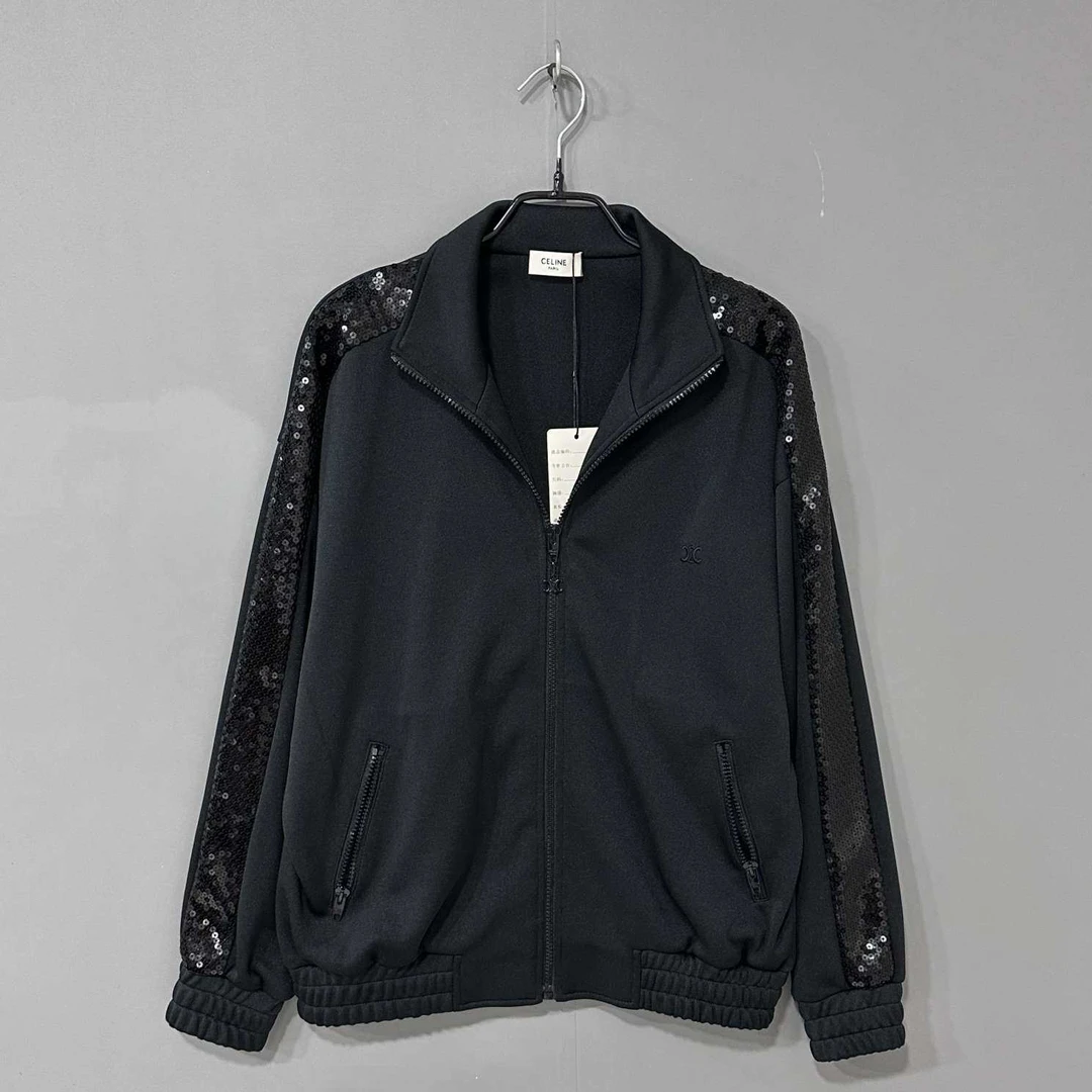 99新 Celine/思琳 凯旋门鳞片夹克/XS码/73485