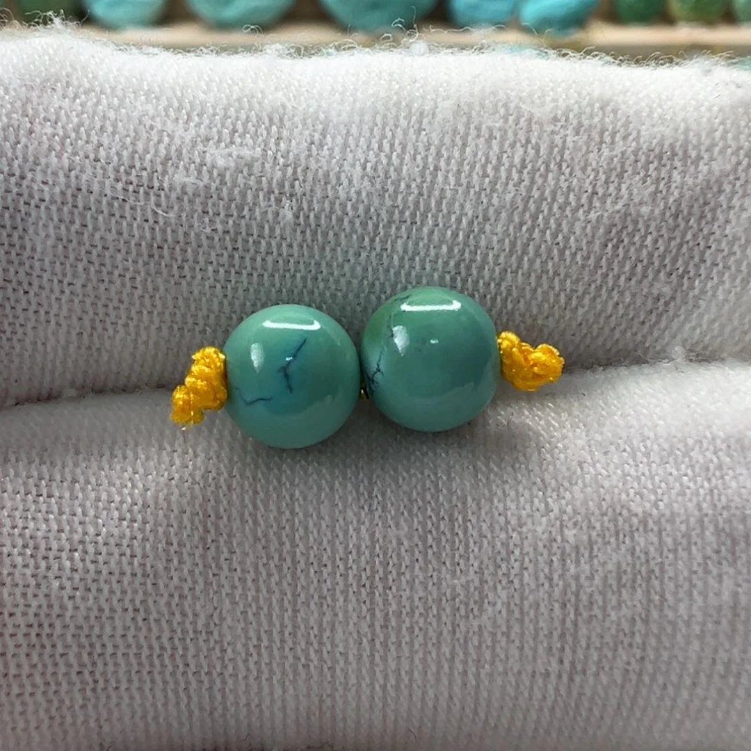 未镶嵌绿松石圆珠6.3mm