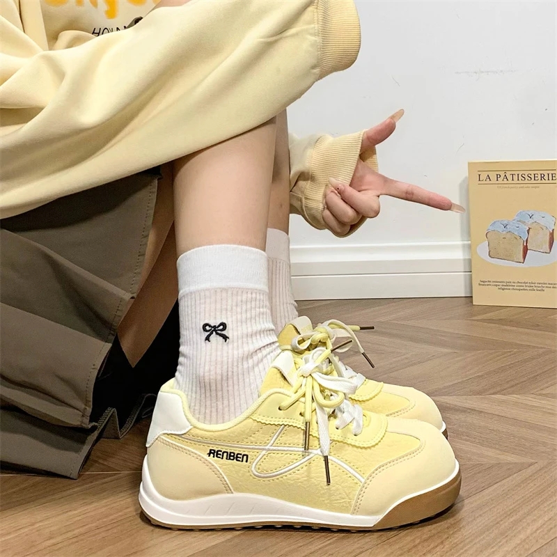 人本小众复古德训鞋舒适软底女鞋2026春季新款轻便板鞋运动休闲鞋