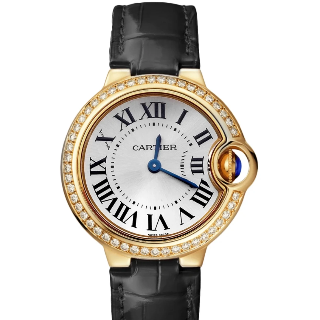 99新 Cartier/卡地亚 蓝气球W690015628黄金 后钻 女士名表 单表