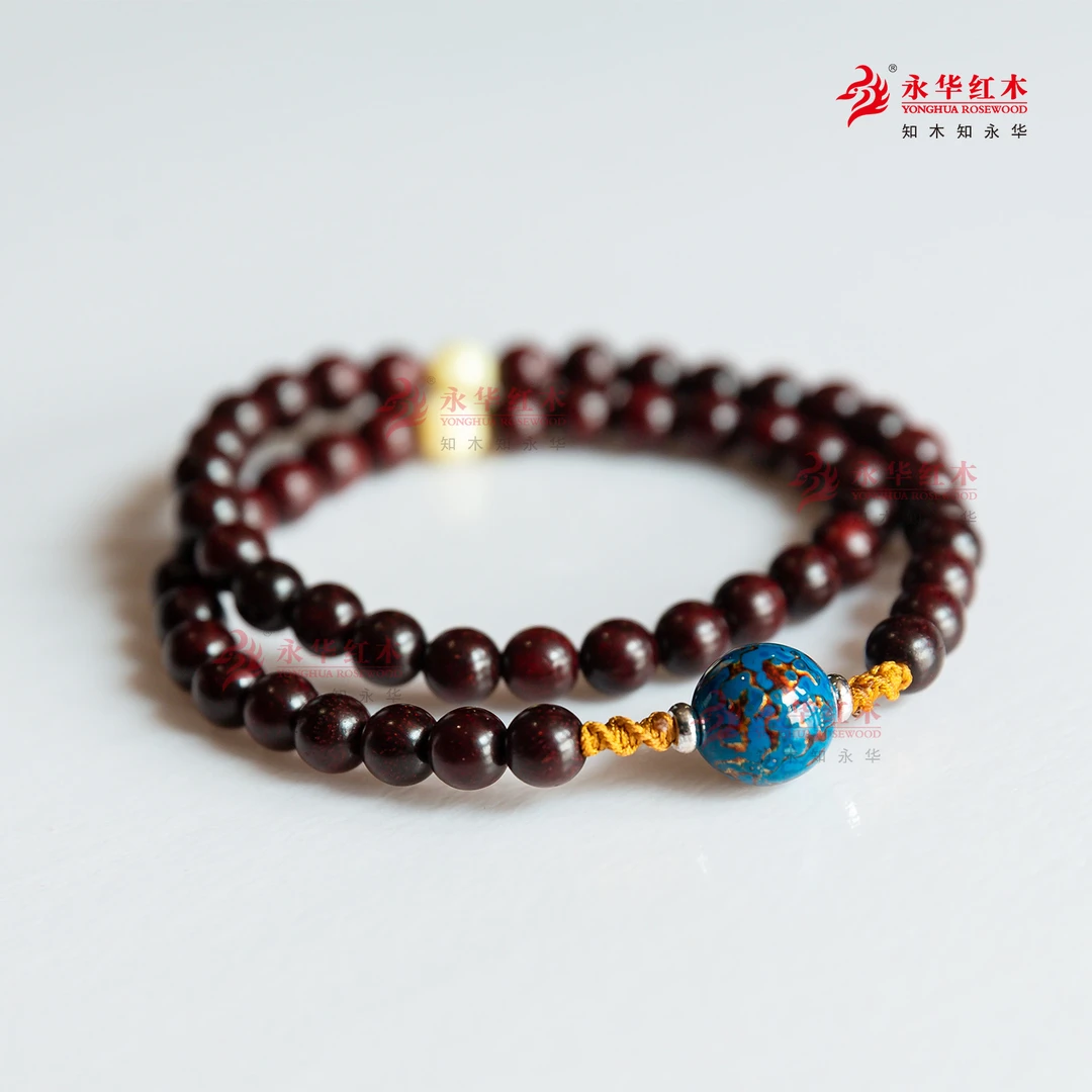 永华制器檀香紫檀0.6*54佛珠带七手串【抖音小店专属价】