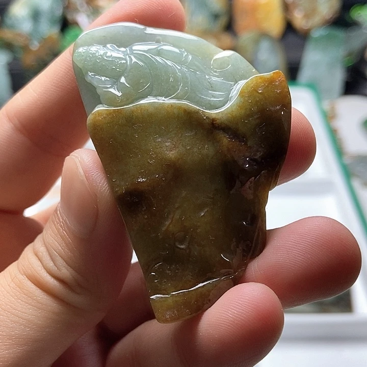 颈饰未镶嵌翡翠翡翠a货