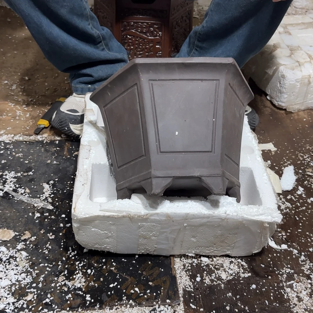 紫砂花盆口径27.23.17口径