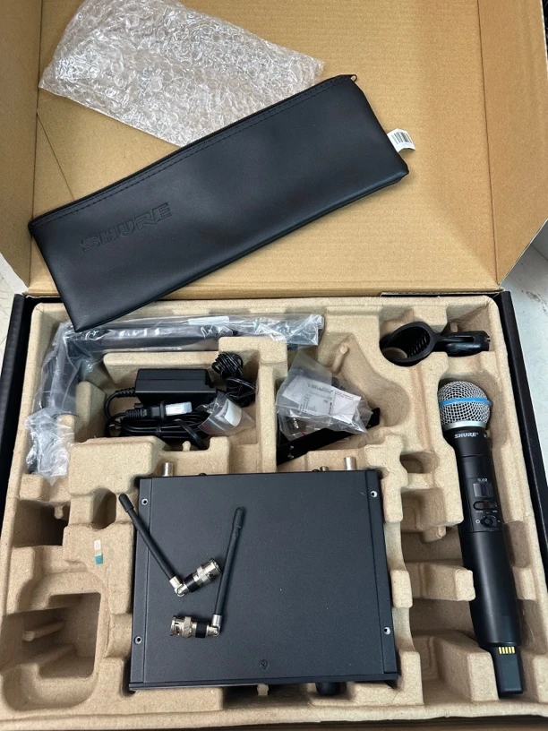 9新 Shure/舒尔 舒尔beta58a数字一拖一，包装配件齐全，成色很好