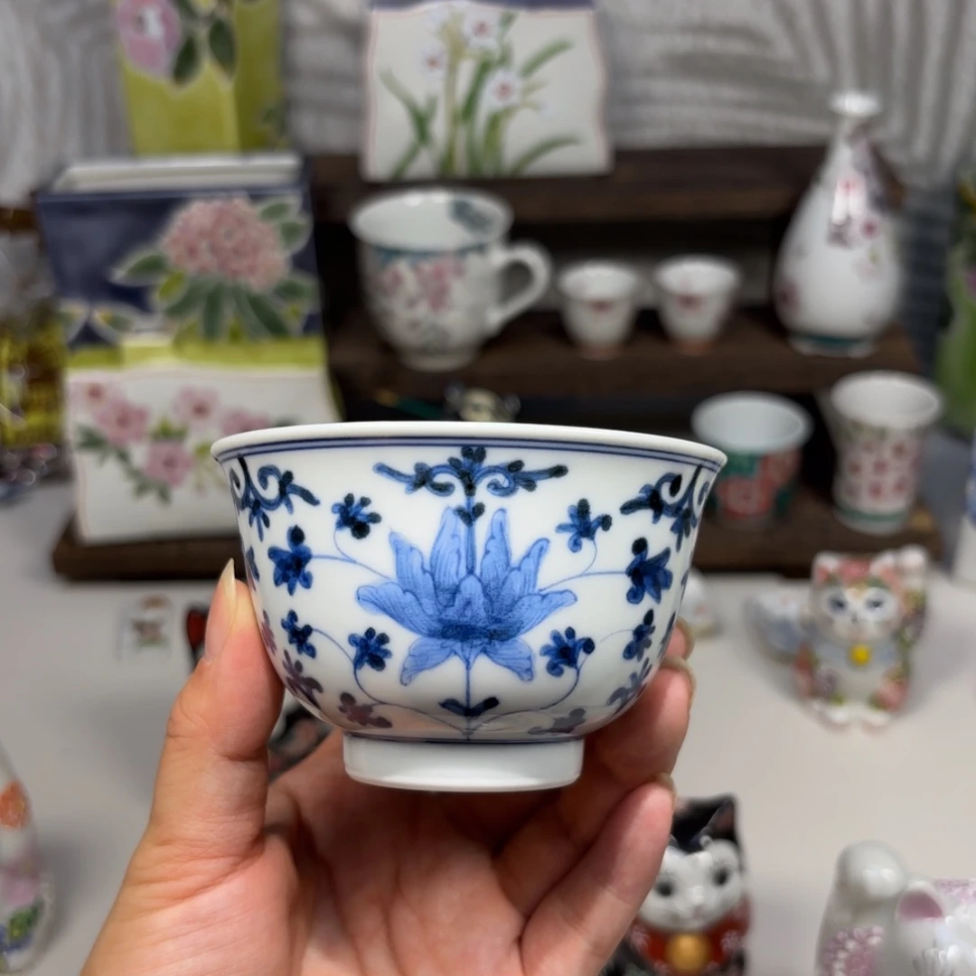 瓷山本长左B 茶杯。