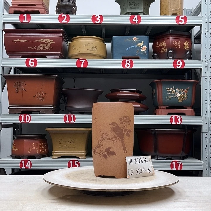 紫砂花盆紫砂花盆