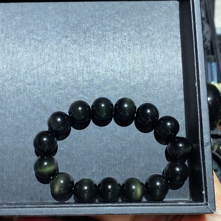 黑曜岩手链未镶嵌大*
