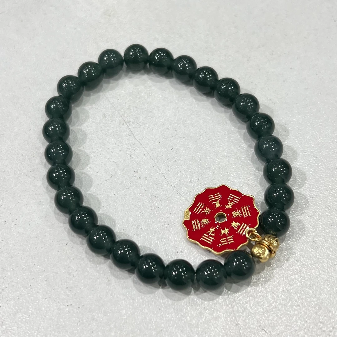 天空蓝翡翠山鬼钱手串 YDCX23081256