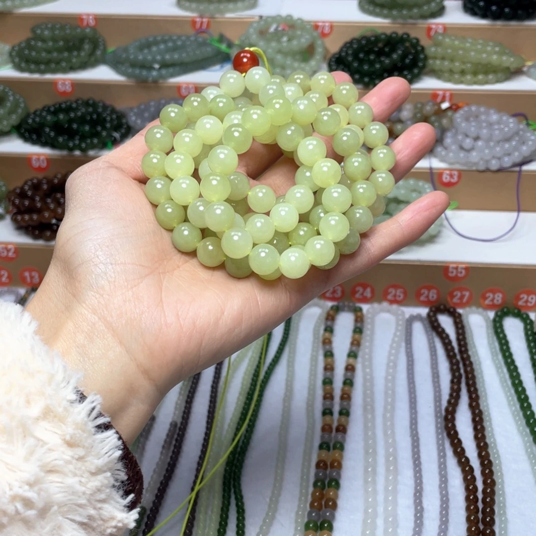 树***酱和田玉未镶嵌颈饰10mm