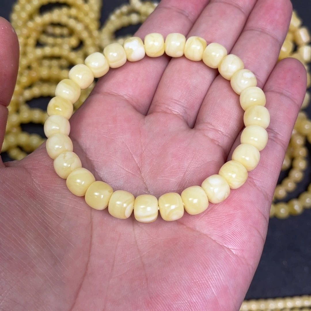 蜜蜡未镶嵌裸石蜜蜡手串8.5mm