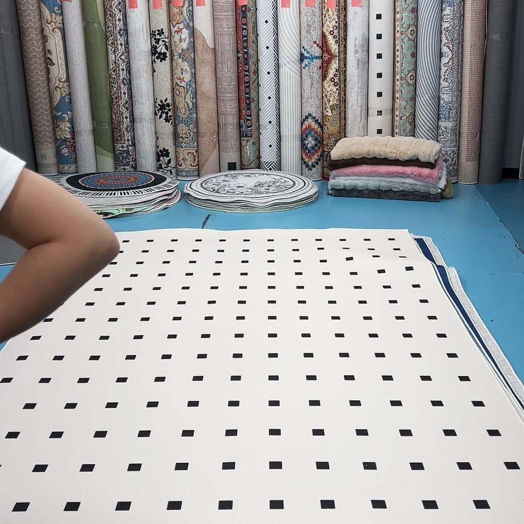 混纺200×300误差正负1-3厘米乳胶棉布底比利时绒瑕疵