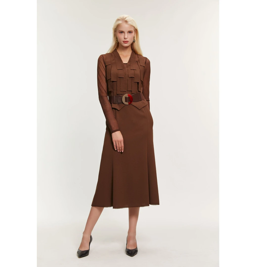 SAFICOO  86150612 优雅女人小众设计款连衣裙（3280）