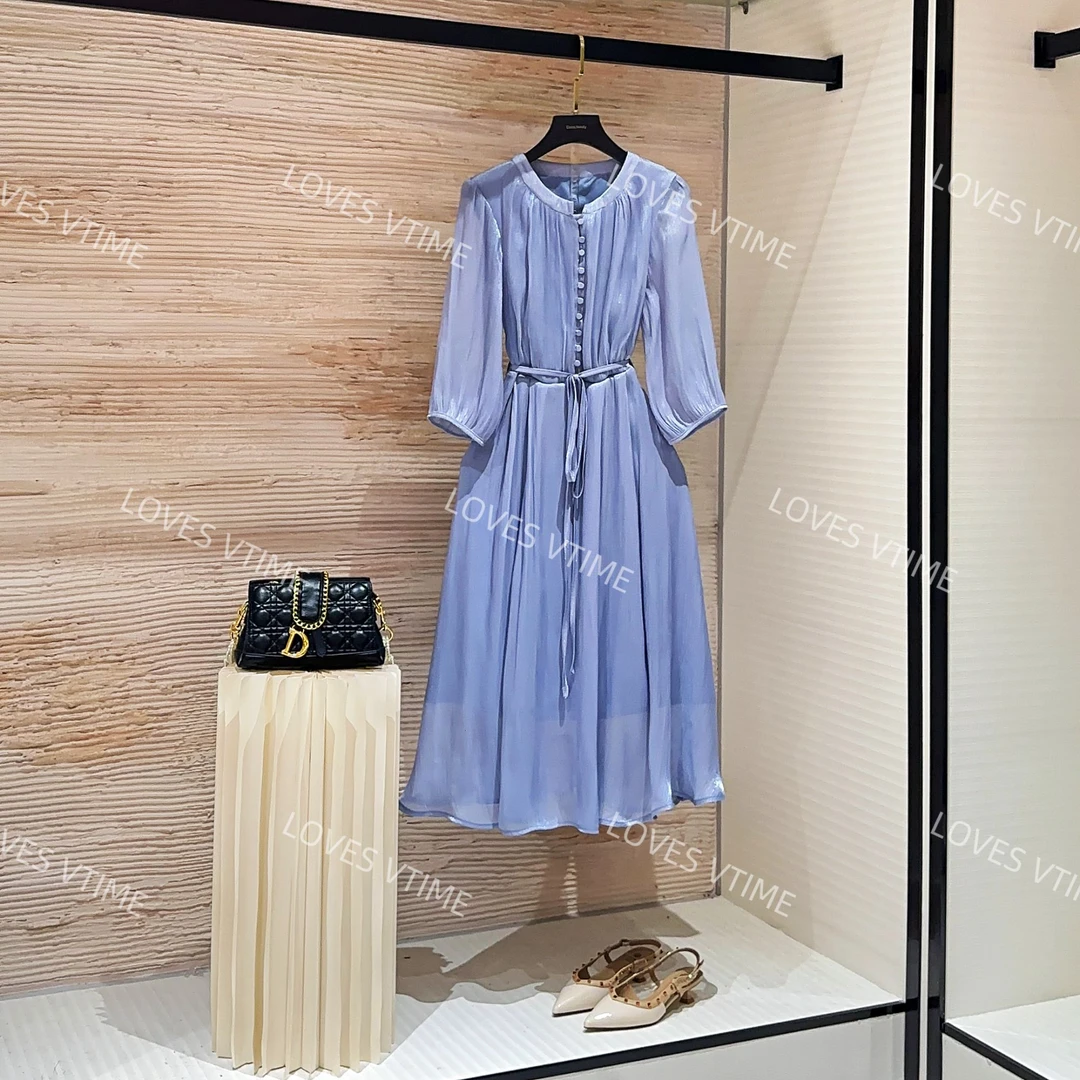 【大薇】夏季时尚设计师法式轻奢小众高级感显瘦连衣裙CO-216