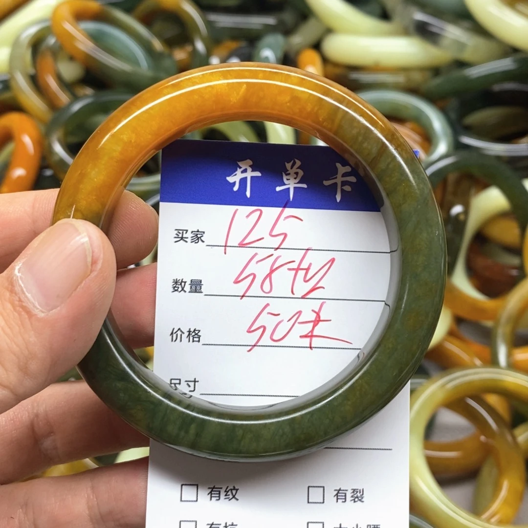 未镶嵌蛇纹石玉手镯