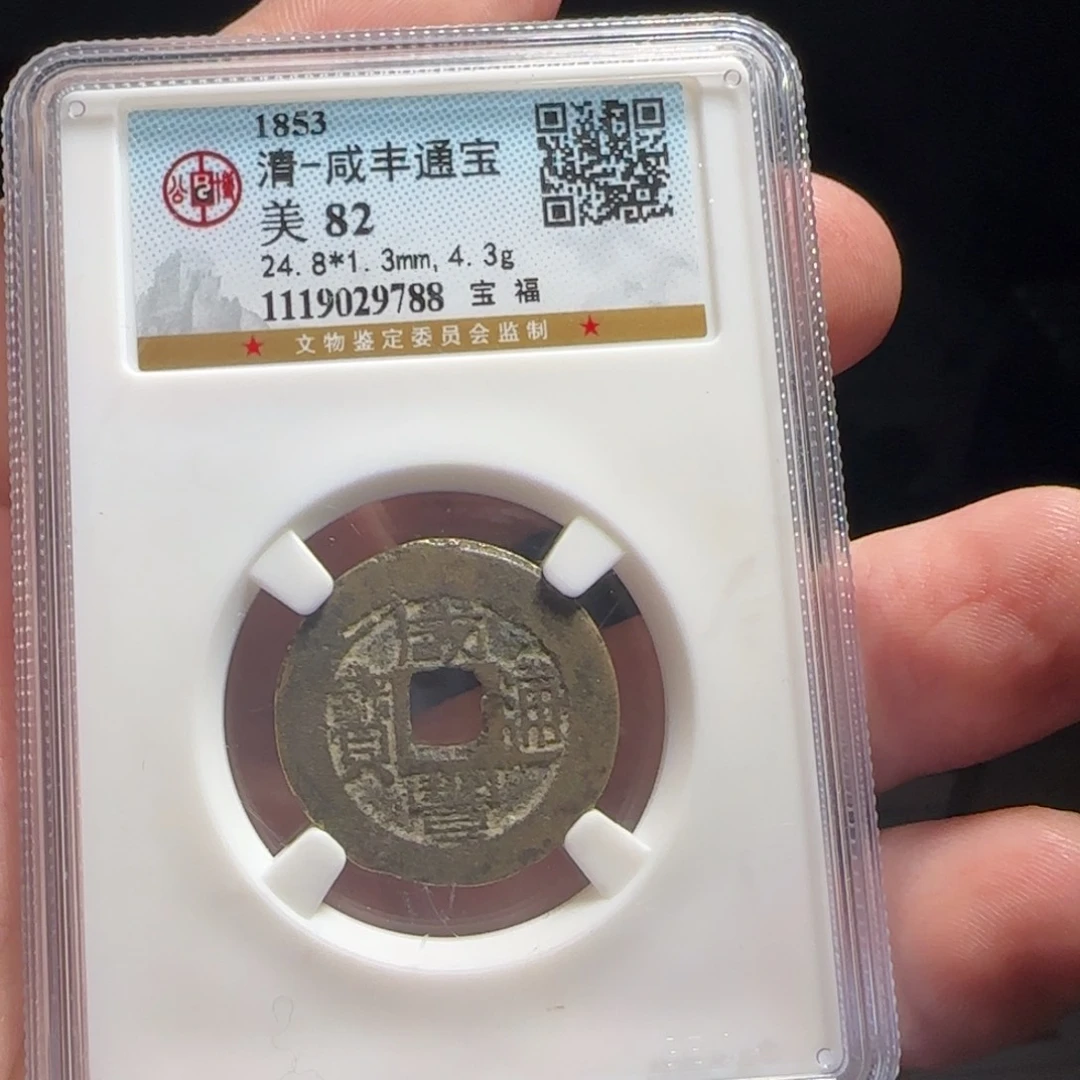 金属XX评级封装盒子币一个