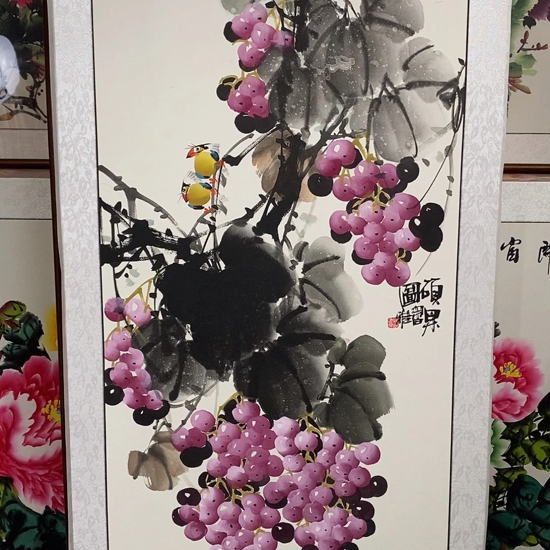 国画带框尺寸62✖️122厘米