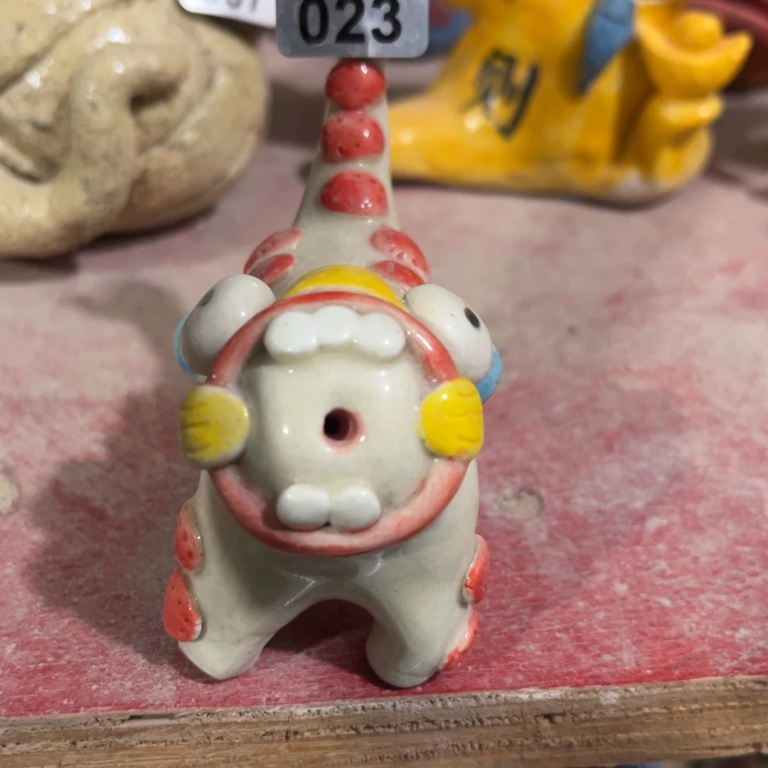 摆件纯手工抽象陶瓷摆件有灰要洗福利023