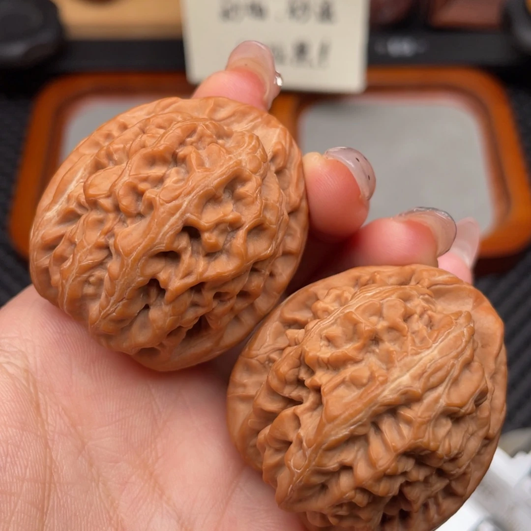 文玩核桃吊坠红锦鲤41肚
