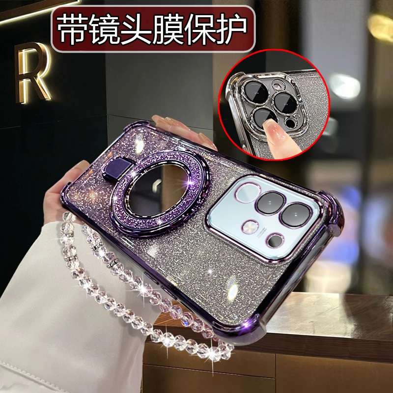 适用vivoiQOOZ10x手机壳女新款V2445A闪粉潮iq00z10x防摔Z10X软壳