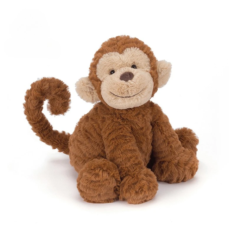 英国波浪毛猴子毛绒玩具安抚玩偶儿童送圣诞新年礼物