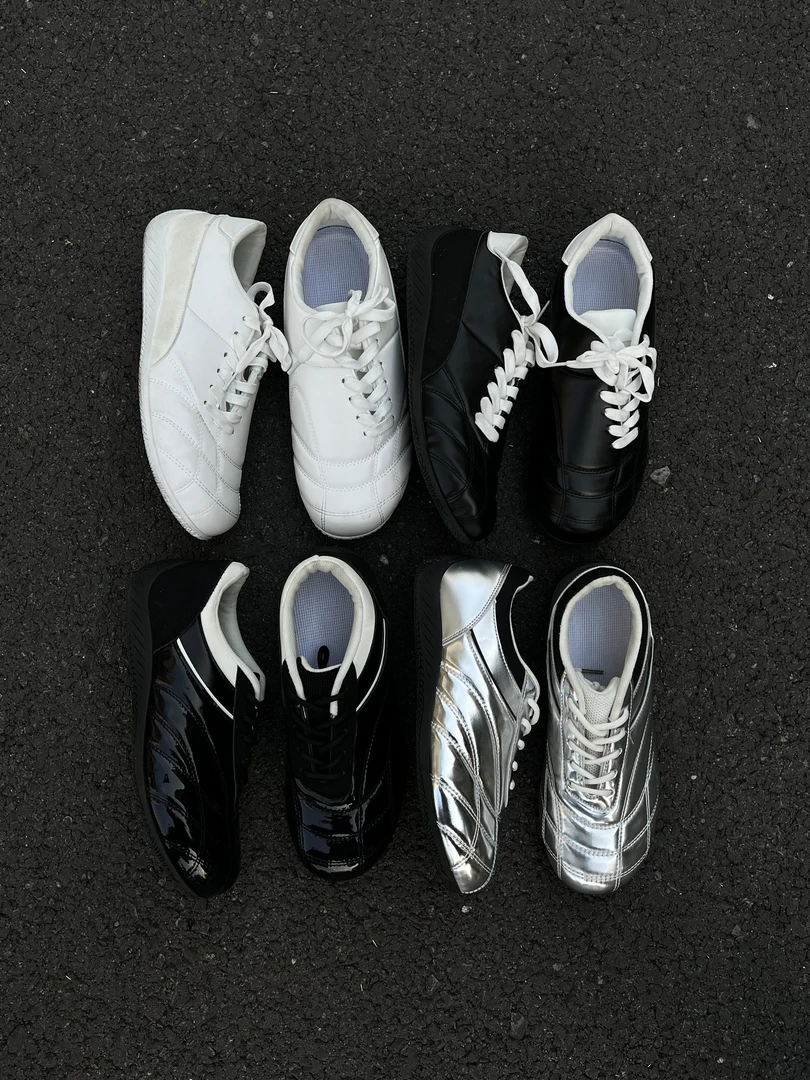 aoyo秋冬美式加绒赛车鞋 低帮系带潮流时尚百搭休闲德训鞋