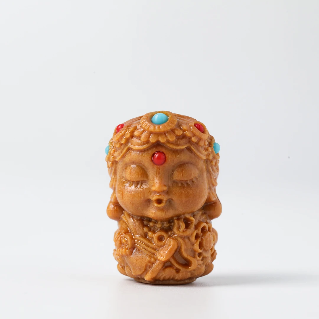 芭比檀木雕刻渡母GCJMZ045