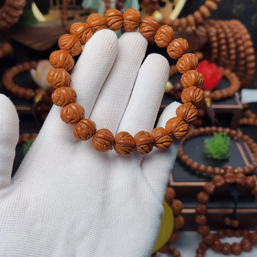 吊坠桃核13火麒麟手串