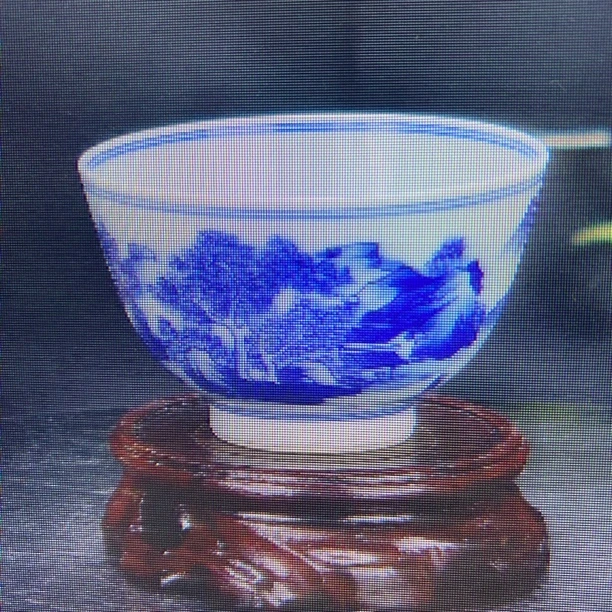 176 青花山水意境主人杯