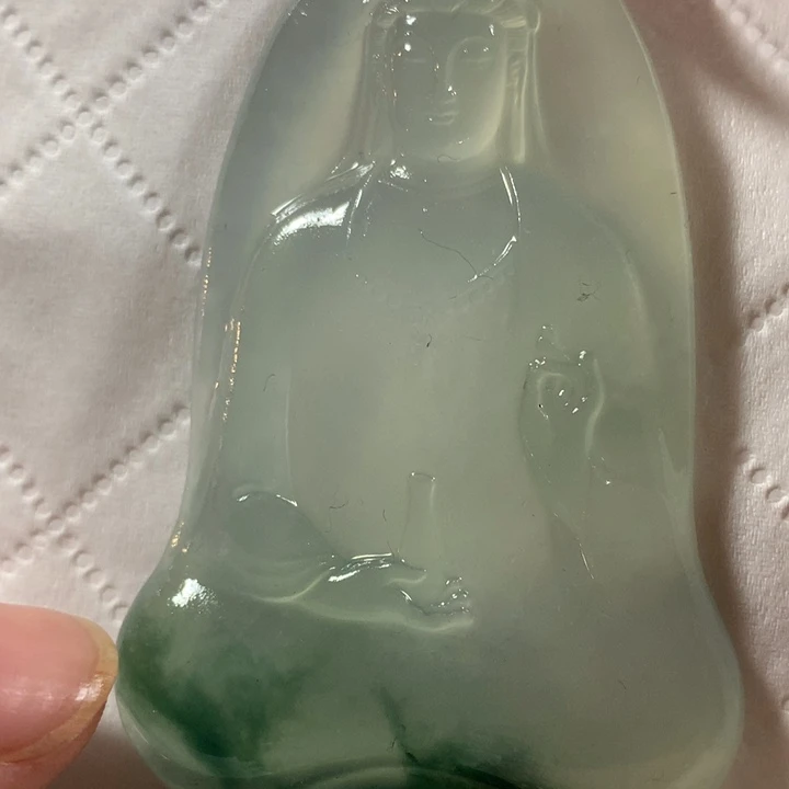 定制翡翠未镶嵌天然翡翠观音