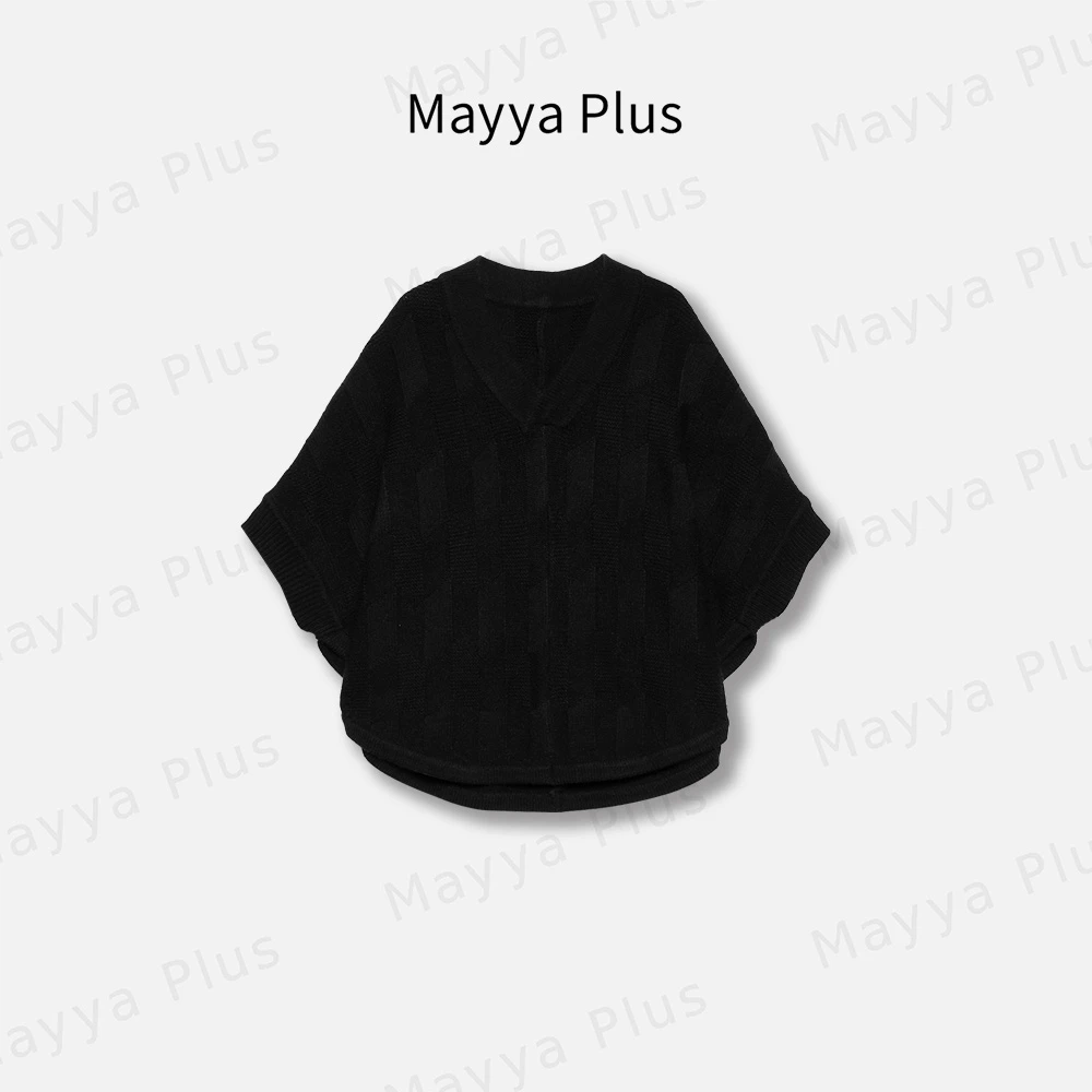 【小斗篷】Mayya Plus麦芽定制轻奢气质显瘦百搭款毛衫32416956