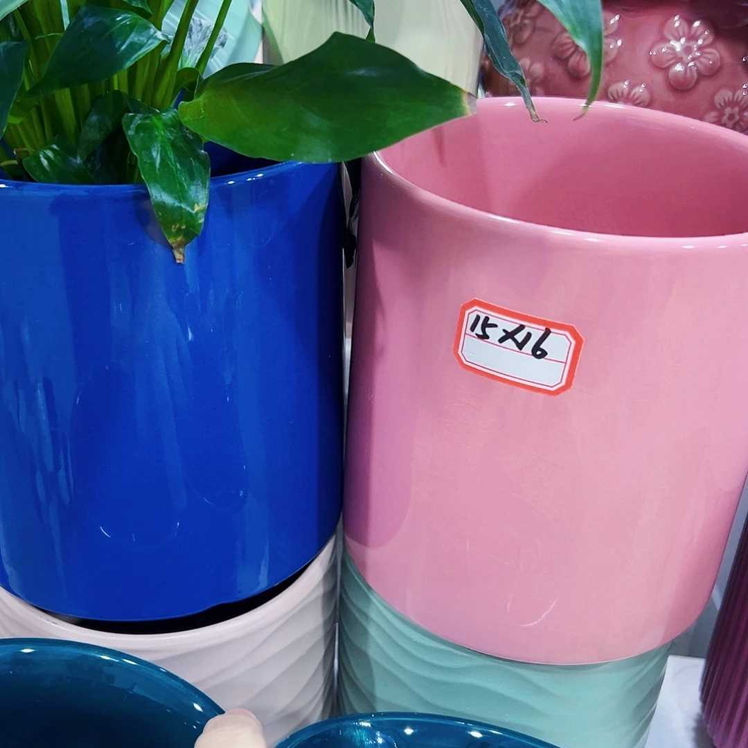 外贸尾单陶瓷花盆凑单10米包邮