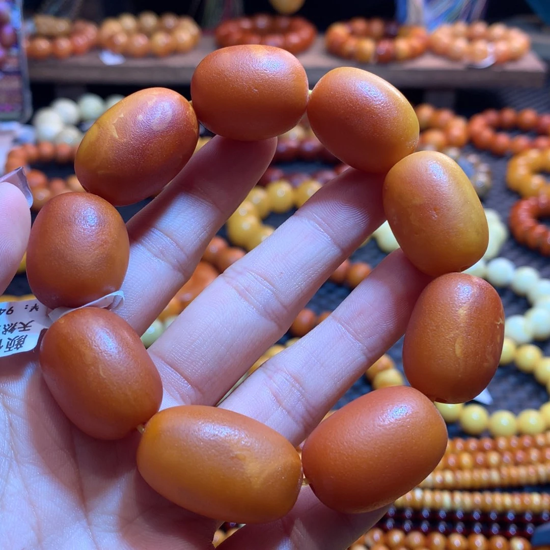 蜜蜡未镶嵌手串蜜蜡